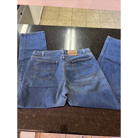 Vintage Levi's 505 Orange Tab 40X34 Regular Fit Straight Leg Jeans Denim Pants - Picture 1 of 8